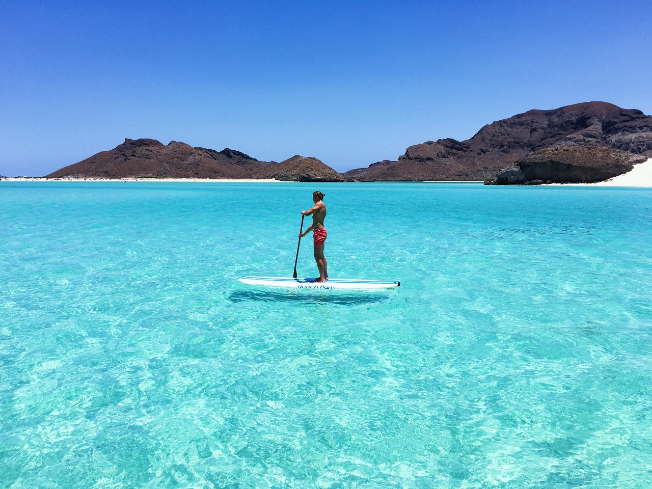 Crystal clear turquoise waters of Baja California Sur